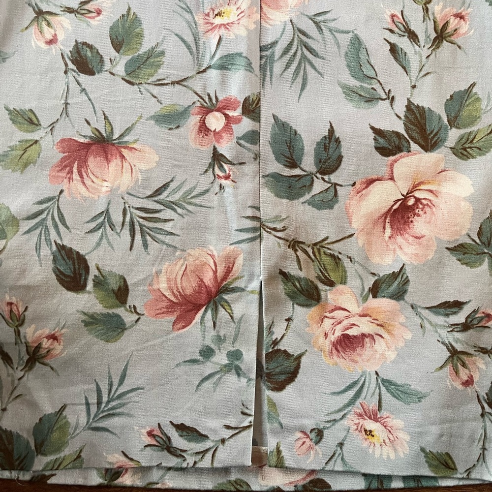 Dolce & Gabbana White Floral Midi Dress with Pink and Green Accents - Picture 12 of 16